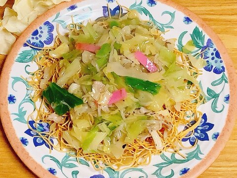 簡単♪野菜で皿うどん✧˖°かた焼きそば✧˖°
